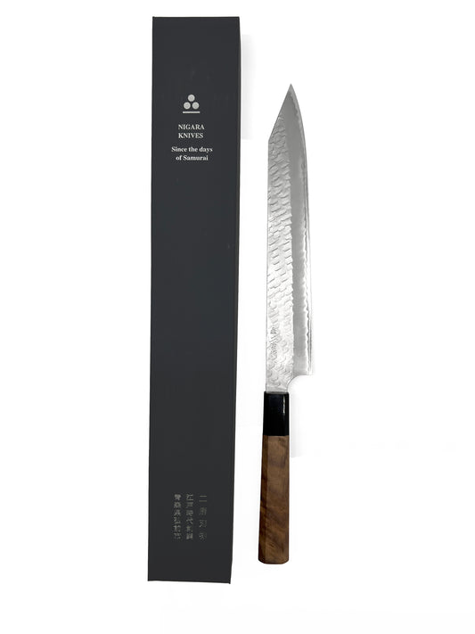 Nigara - Migaki Tsuchime SG2 255MM SUJIHIKI (龍鱗系）