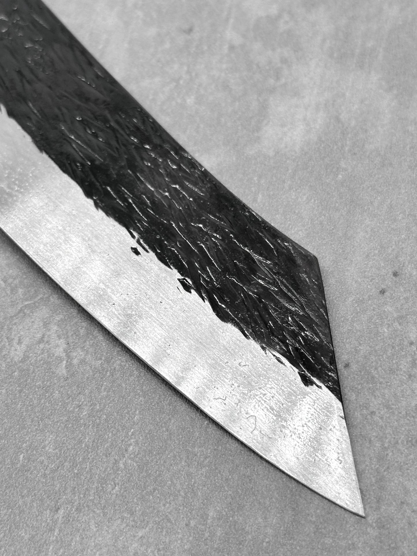 isamitsu masaru knives Malaysia Japan japanese carbon steel shirogami kiritsuke limited edition local burl buffalo horn 135mm chef 