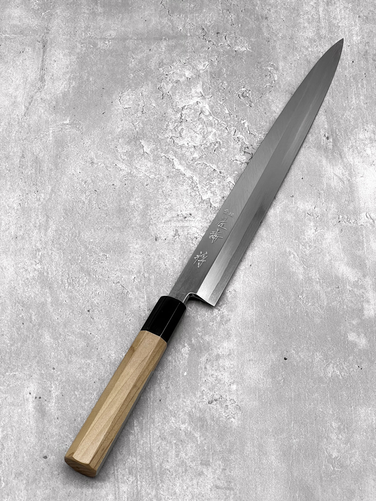 masaru knives Malaysia masaya Shimizu Touroku Sakai yanagiba 300mm carbon steel shirogami #2 sashimi chef japanese knife 
