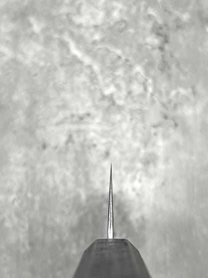 touroku Sakai masaru knives Malaysia 170mm bunka shirogami 1 white 1 carbon steel wa handle japanese chef knife 