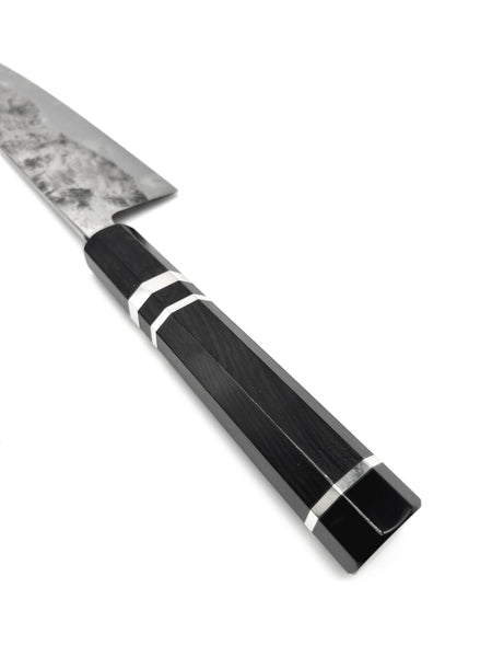 Yoshimune kawamura Malaysia Japanese knives shirogami ebony handle silver ring limited edition sumio gyuto carbon steel masaru 
