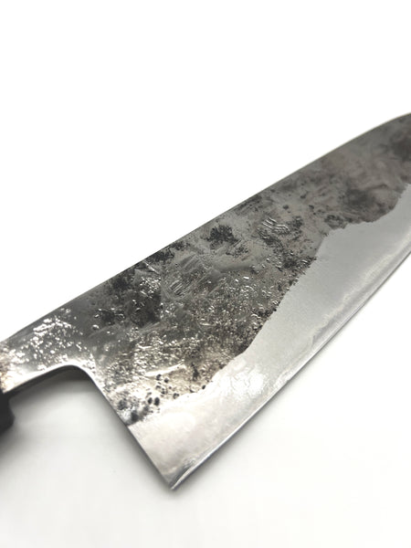 Yoshimune kawamura Malaysia Japanese knives shirogami ebony handle silver ring limited edition sumio gyuto carbon steel masaru 