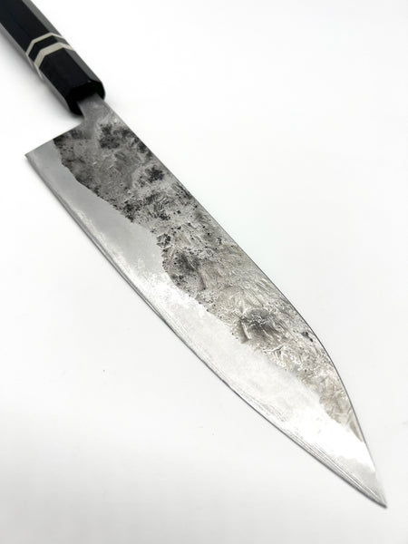 Yoshimune kawamura Malaysia Japanese knives shirogami ebony handle silver ring limited edition sumio gyuto carbon steel masaru 