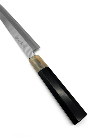 Masaru Knives Malaysia Japanese knives Japan Aogami 2 carbon steel sashimi yanagiba single bevel left right handed ebony white buffalo chef kitchen 