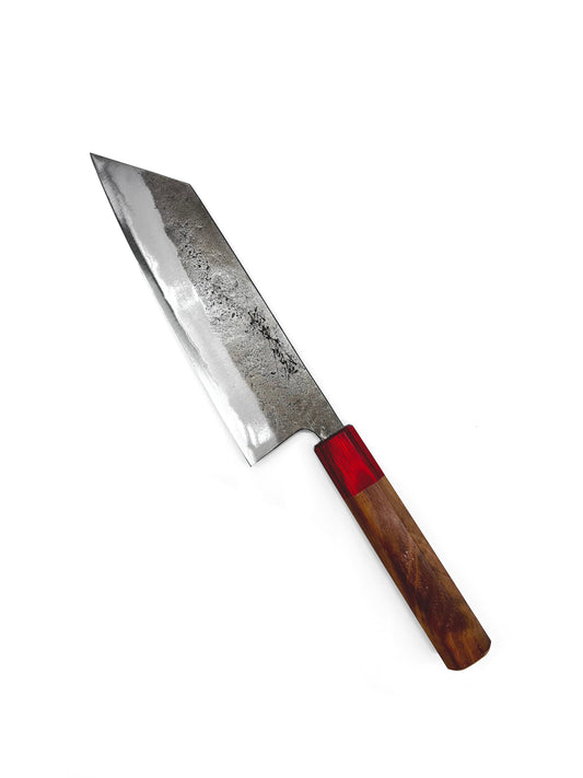 masaru knives , Malaysia , Matsubara , katsuto tanaka , Japanese , Japan , handforged , Aogami #2 , carbon steel , bunka 180mm