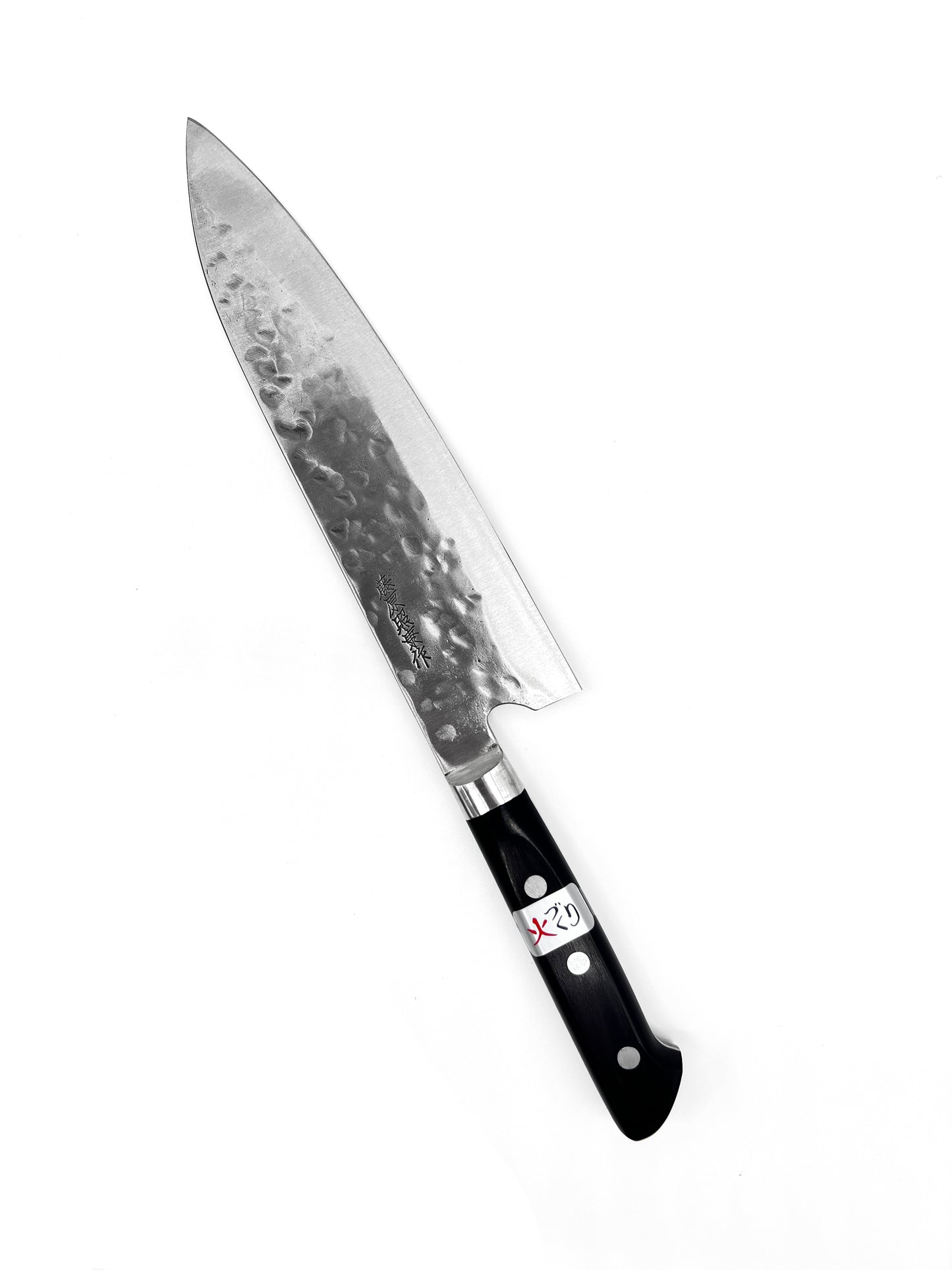 [SAVE 15% ] Teruyasu Fujiwara 藤原照康 "Maboroshi no Meito" Shirogami #1 Tsuchime Nashiji Gyuto 210mm