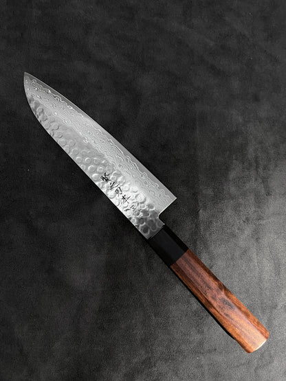 Damascus, 45 layered, 210mm, madeinjapan, Malaysia, masaruknives, masaru, Japan, wahandle, aus10, santoku