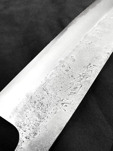 masaru knives , Malaysia , Matsubara , katsuto tanaka , Japanese , Japan , handforged , Aogami #2 , carbon steel , bunka 180mm